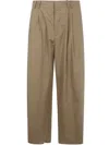 Studio Nicholson Double Pleat Volume Pant In Beige