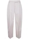 Studio Nicholson Double Pleat Wide Leg Trousers In Neutral