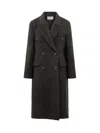 Studio Nicholson Double-breasted Wool & Mohair-lined Jacket In Black
