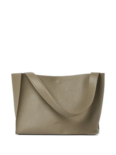 Studio Nicholson Doublet Grained-leather Shoulder Bag In Neutral