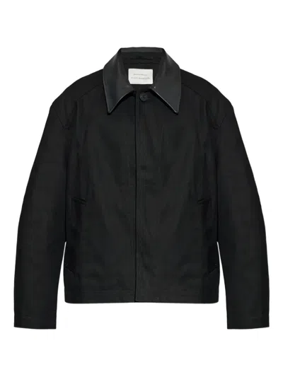 Studio Nicholson Dover Long-sleeve Overshirt In Black