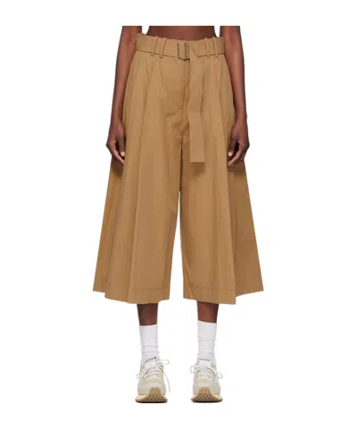 Studio Nicholson Drawstring Casual Pants In Brown