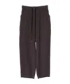 Studio Nicholson Drawstring Casual Pants In Black