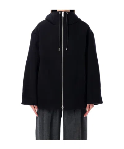 STUDIO NICHOLSON DRAWSTRING HOODED CASUAL JACKET