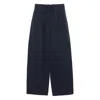 Studio Nicholson Drawstring Linen-blend Trousers In Blue