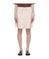 Studio Nicholson Drawstring Shorts In Pink