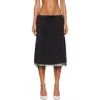 Studio Nicholson Drawstring Skirt In Black
