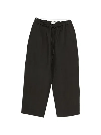 Studio Nicholson Drawstring Trousers In Black