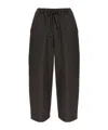 Studio Nicholson Drawstring Trousers In Brown