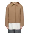 Studio Nicholson Drop-shoulder Long-sleeve Jacket In Brown