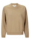 Studio Nicholson Tan Fiore Sweater In Neutral