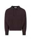 Studio Nicholson Classic Knit Sweater In Rich Brown Hue In Brown