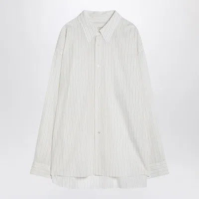 Studio Nicholson Écru/white Striped Loche Shirt