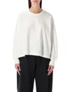 Studio Nicholson Loop Oversized Mercerized Cotton Jersey Tee In White