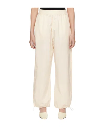 Studio Nicholson Elastic Waist Casual Pants In Nude