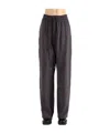 Studio Nicholson Elastic Waist Casual Pants In Purple