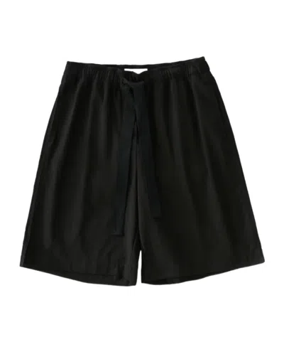 Studio Nicholson Elastic Waist Shorts In Black