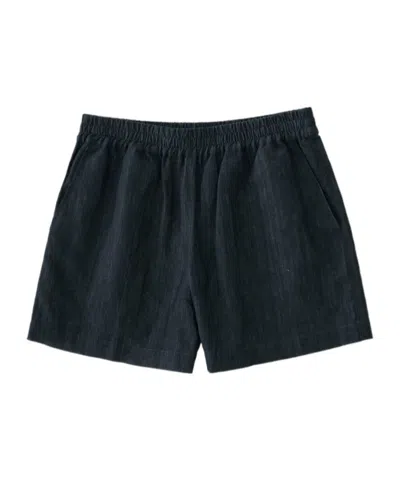 Studio Nicholson Elastic Waist Shorts In Blue