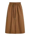 Studio Nicholson Elasticated-waist Side-pocket Skirt In Brown
