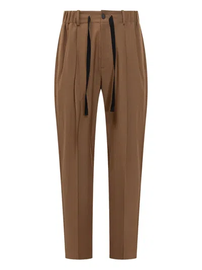 STUDIO NICHOLSON ELASTICATED-DRAWCORD TROUSERS
