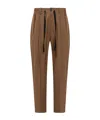 Studio Nicholson Elasticated-drawcord Trousers In Brown