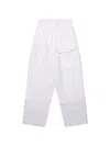 Studio Nicholson Elasticated Drawstring Trousers In White