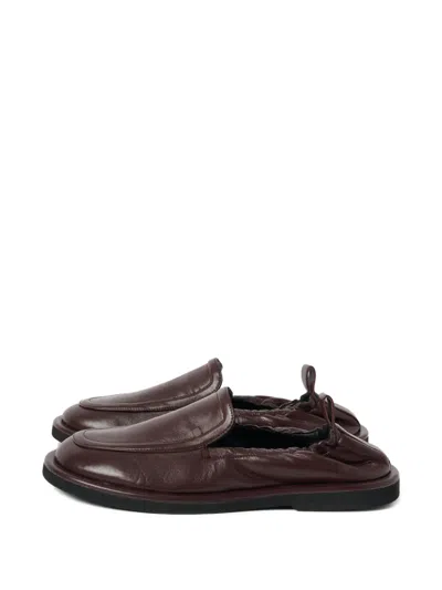 Studio Nicholson Elasticated Heel Donovan Loafers In Brown