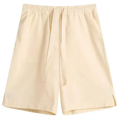 Studio Nicholson Elasticated Waist Shorts In Antique White