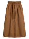 Studio Nicholson Elasticated-waist Side-pocket Skirt In Brown