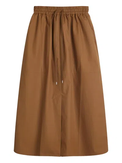 STUDIO NICHOLSON ELASTICATED-WAIST SIDE-POCKET SKIRT
