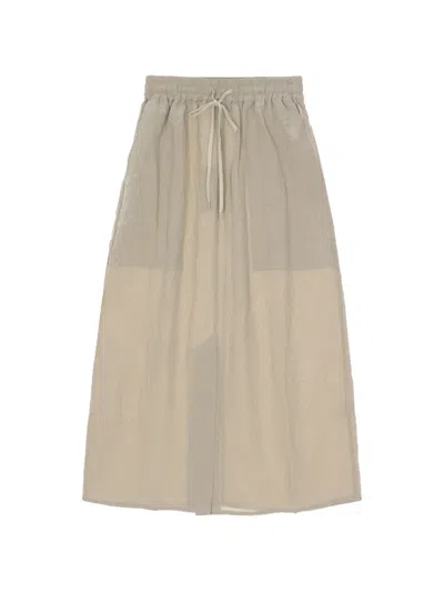 Studio Nicholson Elasticated Waist Skirt In Neutral