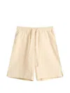 Studio Nicholson Elasticated-waist Drawstring Shorts In Neutral