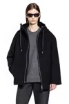 Studio Nicholson Parka With Hood And Drawstring Detail In Black