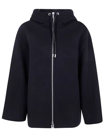 STUDIO NICHOLSON STUDIO NICHOLSON "ETNA" ZIP THROUGH HOODED JACKET