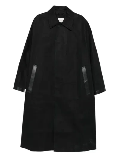 Studio Nicholson Ettrick Black Cotton Coat