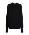 Studio Nicholson Fine-knit Cotton Jumper In Black