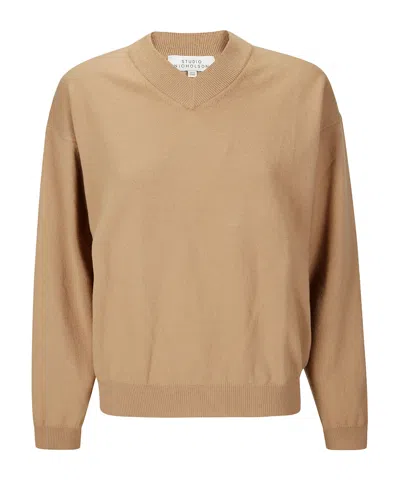 Studio Nicholson Fiore Jumper In Neutral