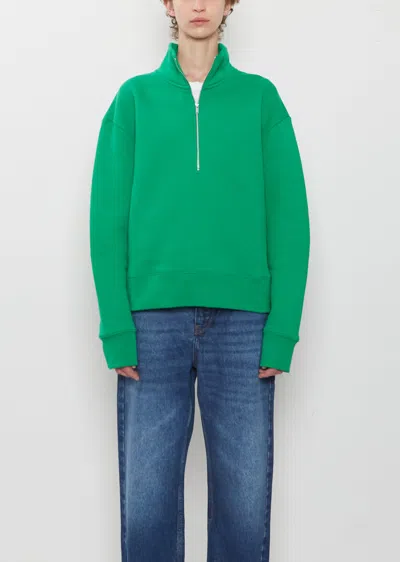 Studio Nicholson Fleece Sweatshirt In Green