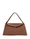 Studio Nicholson Folded Mini Shoulder Bag With Artistic Design In Brown