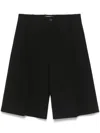 Studio Nicholson Fowld Shorts In Black