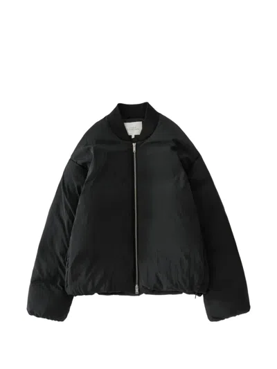 Studio Nicholson Frye Crinkle-effect Bomber Jacket In Black