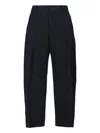 Studio Nicholson Straight-leg Cropped Trousers In Black