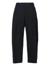 Studio Nicholson Straight-leg Cropped Trousers In Blue
