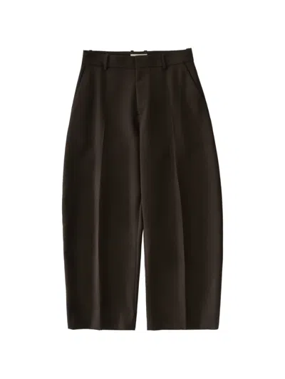 Studio Nicholson Fume Wide-leg Trousers In Green