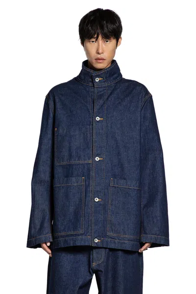 Studio Nicholson Giacca Di Jeans In Blue