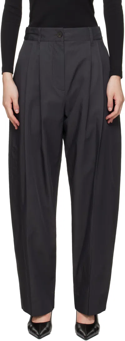 Studio Nicholson Gray Acuna Trousers In Black