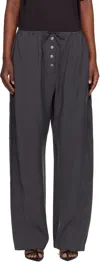 Studio Nicholson Hera Button Trousers In Black