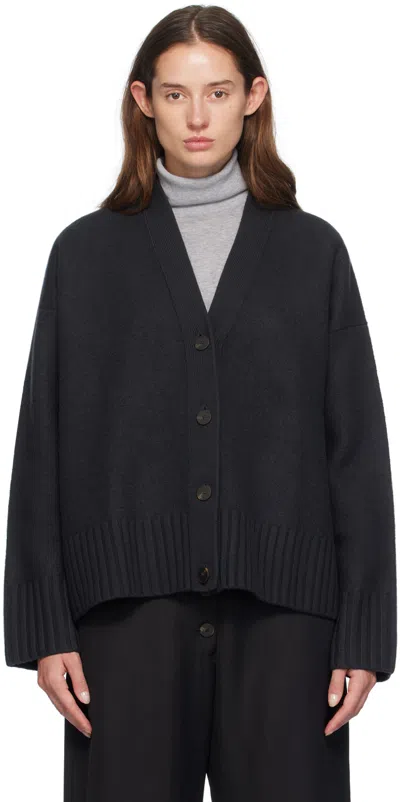 Studio Nicholson Gray Sake Cardigan In Pewter