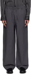 Studio Nicholson Gray Sonny Trousers In Thunder