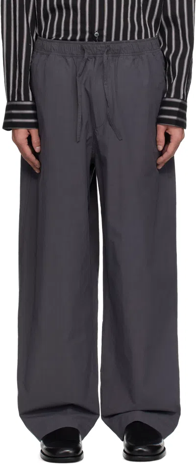 Studio Nicholson Gray Sonny Trousers In Thunder